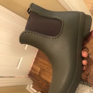 Crocs rainboots, Hunter gteen